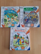 Tiptoi Kinderlieder + Straßenverkehr + Weltatlas gebunden Buch gut