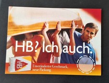 Werbe-Postkarte HB Zigaretten