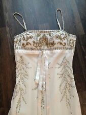 Apart Hochzeitskleid Brautkleid Hochzeit Perlen Kleid weiß Abendkleid XS 34 S 36