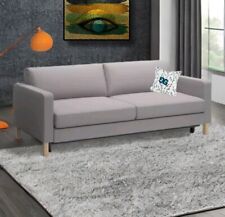 Original Ikea Karlstad Bezug, 3-Sitzer Schlafsofa, Isefall mittelgrau 902.491.62