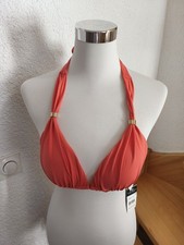 Ralph Lauren Bikini Oberteil Neckholder Koralle orange Gr. 38  M