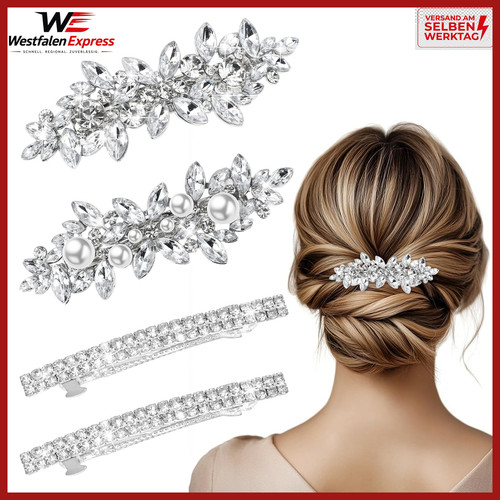 Haarspange strass silber - haarspange,