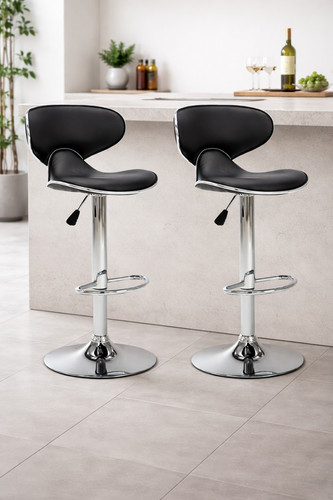 Barhocker schwarz - 2x,