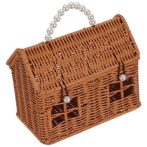 Picknickkorb aus geflochtenem - picknickkorb,
