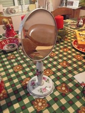 Schminkspiegel Rosendekor alt