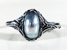 SKANDINAVIEN Design ° 60s Silber Mabeperle Armreif ° Palle Bisgaard (Z)