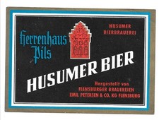 altes Bieretikett Flensburger
