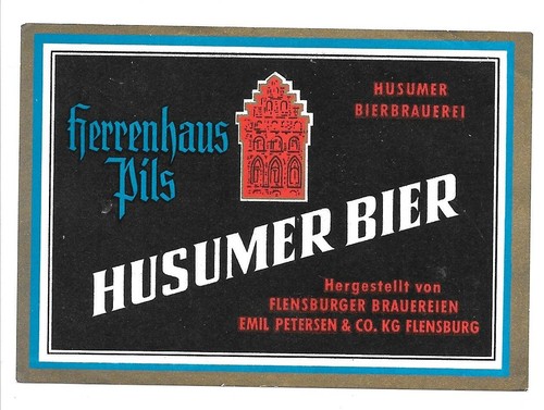 Altes bieretikett flensburger - bieretikett,