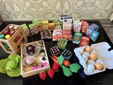 Zubehör Spielküche Kinderküche Lebensmittel Konvolut 95 Teile Gebraucht