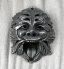 Greenman Bier Flaschenöffner Figur Wandrelief Renaissance Silber 7 Zoll 