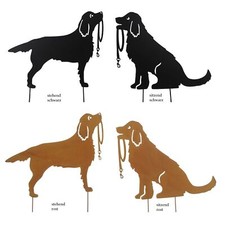 Hund mit Leine Metall z