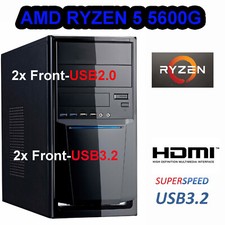 Windows 11 ELITE PC MSI Komplett AMD Ryzen 5 5600G 16GB 512GB SSD Radeon System