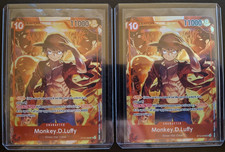 ONE PIECE Card Game TCG / 2x Monkey.D.Luffy ST10-006 V.1 / Promo Englisch NM