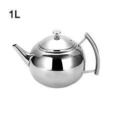 Teekanne Teebereiter 2L mit abnehmbare Edelstahl-Sieb Aufheizbar EdelstahlKanne