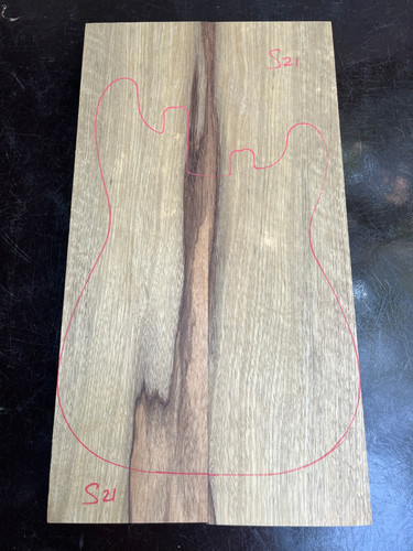 Black limba korina - black,