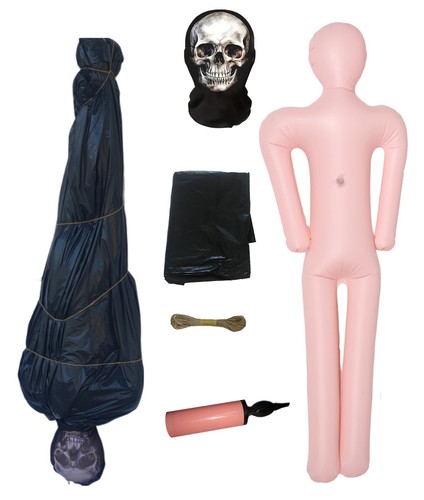 Halloween set verpackte leiche - set,