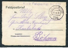 1917 Austria Feldpost K.u.K