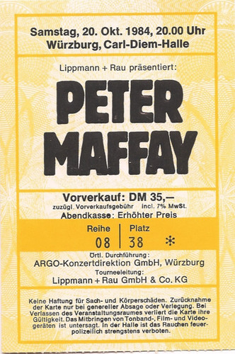 Peter maffay concert 1984 - ,