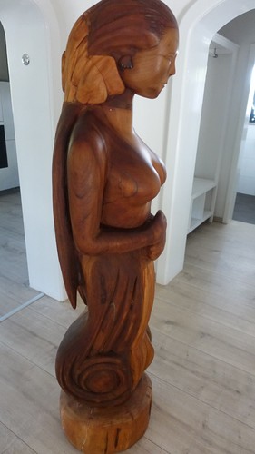 Gallionsfigur massiv mahagoni - massiv,