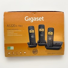 Gigaset AS320 A TRIO Großes Display Eco Dect  3x Mobileteile Basisstation
