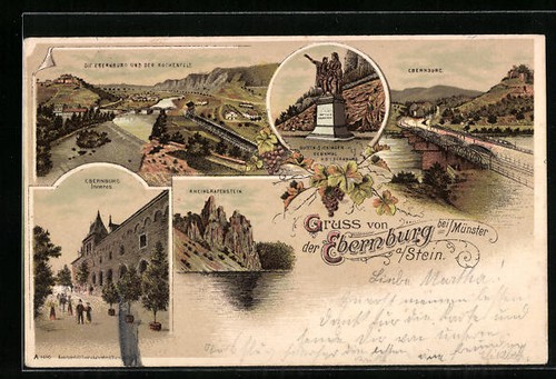 Lithographie ebernburg - lithographie, a