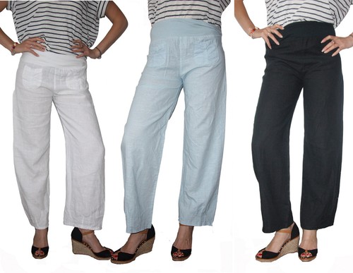 Leinen hose 100 - leinen,