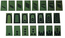 Bundeswehr Schulterklappen Heer,oliv,schwarz,Rangschlaufen,Dienstgradschlaufe,BW