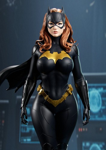 Batgirl resin figur handarbeit - batgirl,