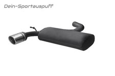 Ulter Sportauspuff Audi A3 8P SPORTBACK 2004- 70mm rund eingerollt abgeschrägt