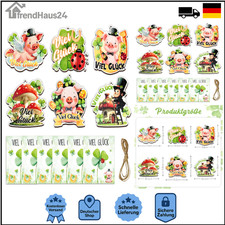 Silvester Glücksbringer Holz