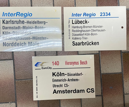Zuglaufschild ec 140 - zuglaufschild,