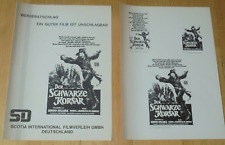 DER SCHWARZE KORSAR - Werberatschlag ´77 - KABIR BEDI Sergio Sollima