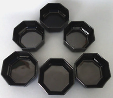 6 Dessertschalen Schälchen Luminarc Arcoroc Octime schwarz Neuzustand d 12/ 5 cm