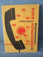 DDR FERNSPRECHBUCH TELEFONBUCH 1977 BEZIRK ERFURT WEIMAR APOLDA EISENACH GOTHA