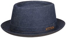 Stetson Denim Pork Pie - 100%