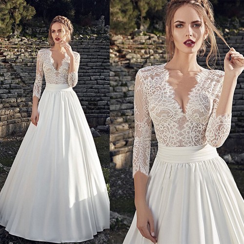 Spitze linie brautkleid - spitze,