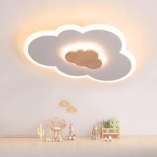 FANLG LED Wolkenlampe Kinderzimmer 40cm 20W 3000K Warmweiß Deckenlampe Modern