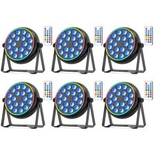6Stk 18LED Par Strahler RGBW