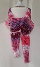 Minischal ähnlich Sophie Scarf handgestrickt Babywolle meliert Neu