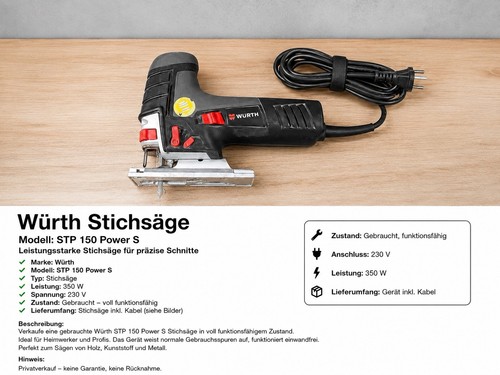 Würth stichsäge stp - stichsäge, 150
