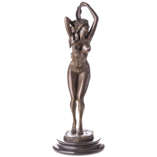Bronzefigur weiblicher akt - bronzefigur,