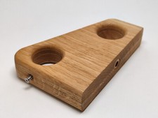 Doppelte Gardinenstangen Halter, Holz Wandhalterung, Wandhaken für Vorhänge