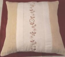 NEU!Boho Shabby Shic Landhaus süßes Zierkissen Beige LeinenOptik 38x38cm NP:7,99