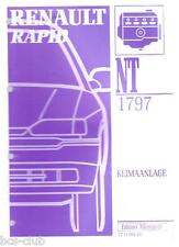 RENAULT RAPID KLIMAANLAGE Funktion Diagnose Instandsetzung WERKSTATT HANDBUCH