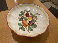 Obstschale Ulmer Keramik Ca 24 Cm Durchmesser Und Ca 11,5 cm Höhe Mit Fuß