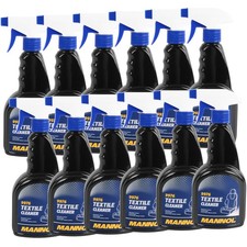 12x 500ml MANNOL TEXTILE CLEANER SITZ&POLSTER REINIGER SITZE FUßMATTEN REINIGUNG