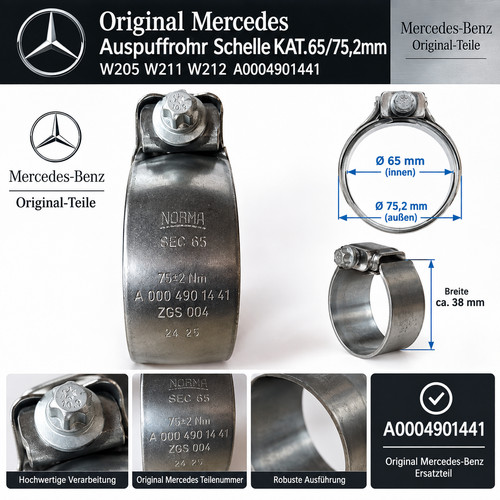 Original mercedes auspuffrohr - original,