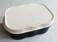 Tupperware Laibwächter Brotdose Brotkasten Box groß - dunkelblau/weiß - top