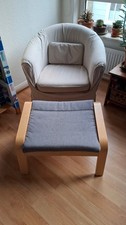 Sessel Tullsta mit Fußhocker von Ikea