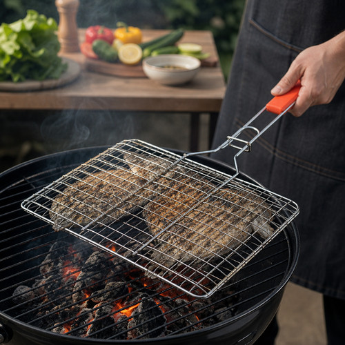 Bbq grillrost langer - grillrost, griff